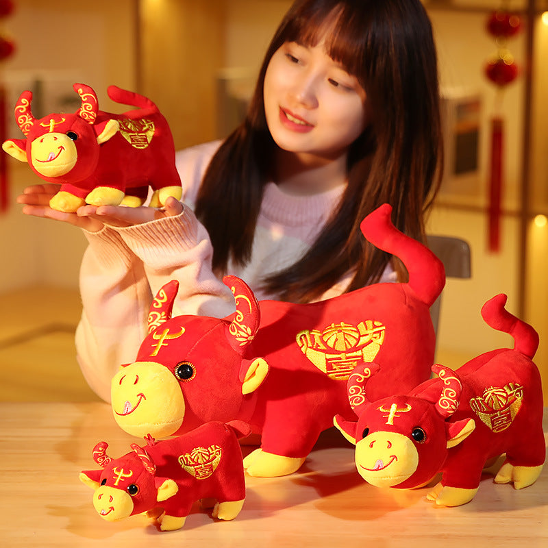 Creation Of New Year Of the Ox Mascot Plush Toy