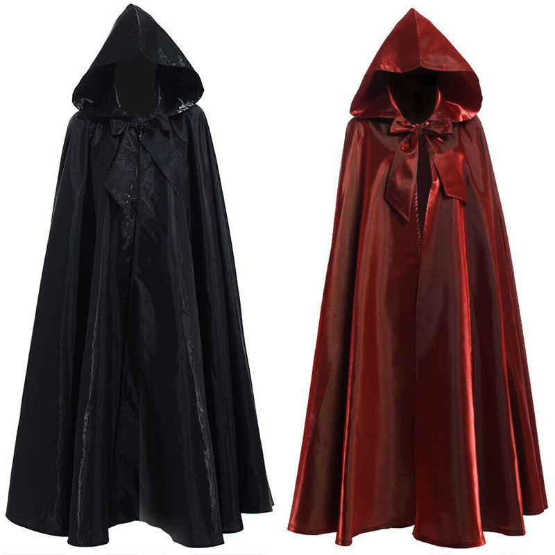 Halloween Costume Medieval Cloak Wizarding Robe