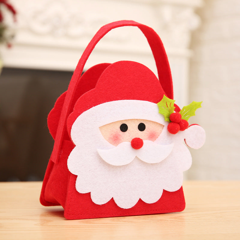 Christmas Santa Claus Candy Bag Elk Snowman Candy Bag Gift For Kids