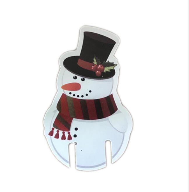 10Pcs Lot Paper Red Christmas Hat Wine Champagne Tipple Cup