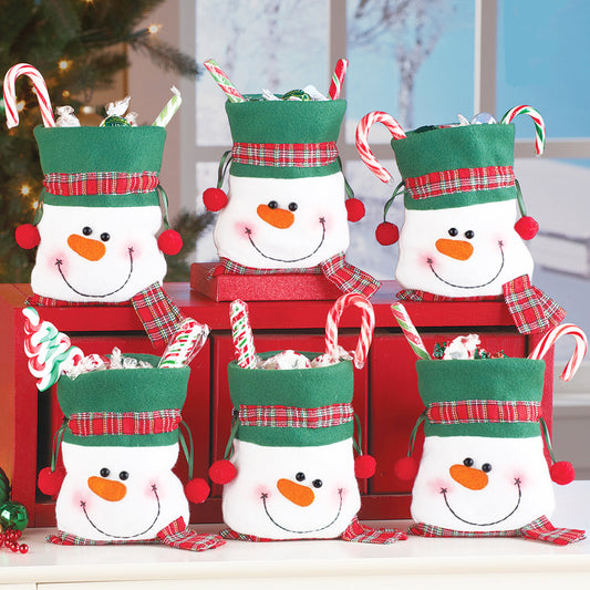 Gift Bag Christmas Snowman Candy Bag