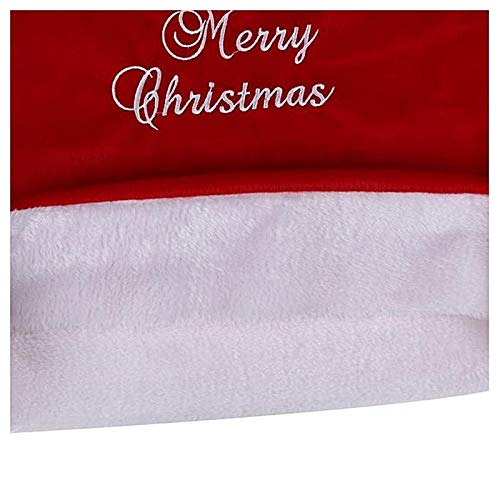 Christmas red embroidered chair cover