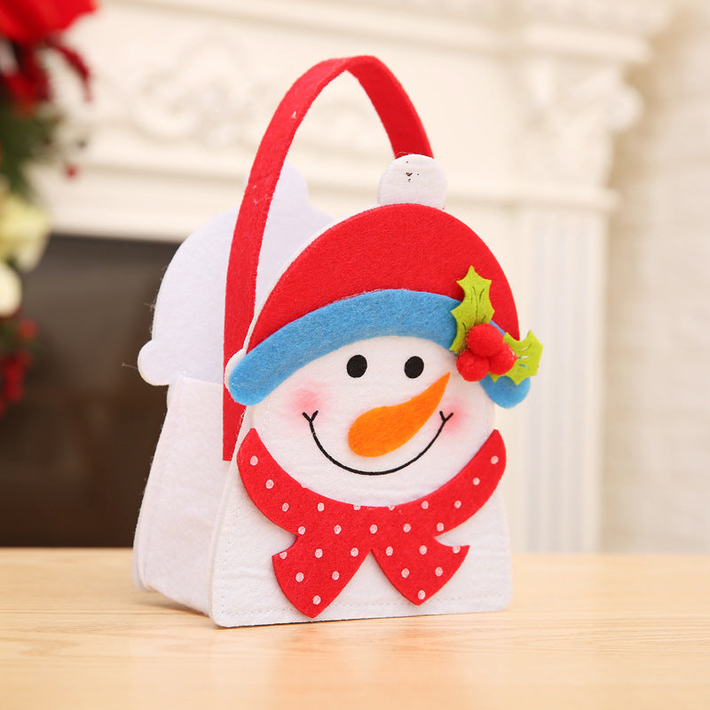 Christmas Santa Claus Candy Bag Elk Snowman Candy Bag Gift For Kids