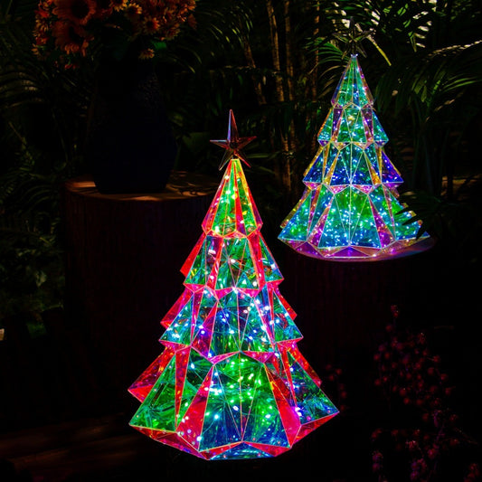 Colorful Christmas Tree Four-sided Diamond Decorative