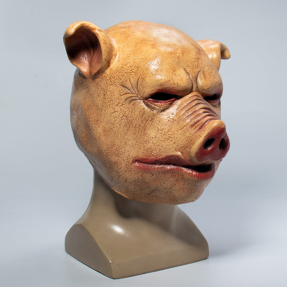Halloween masquerade pig head mask