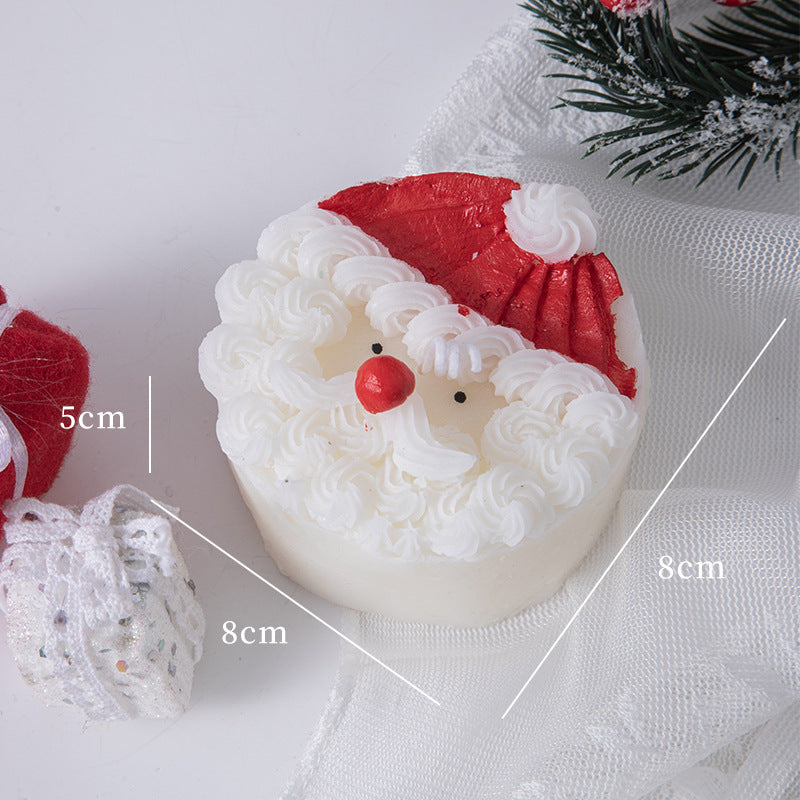 Santa Claus Decorative Cake Candle Aromatherapy Christmas