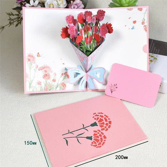 Pastoral Thanksgiving Day 3D Flower Greeting Card