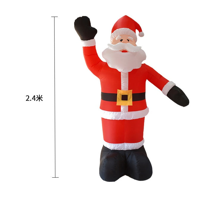 Christmas Inflatable Decoration Courtyard Layout 24m Santa Claus