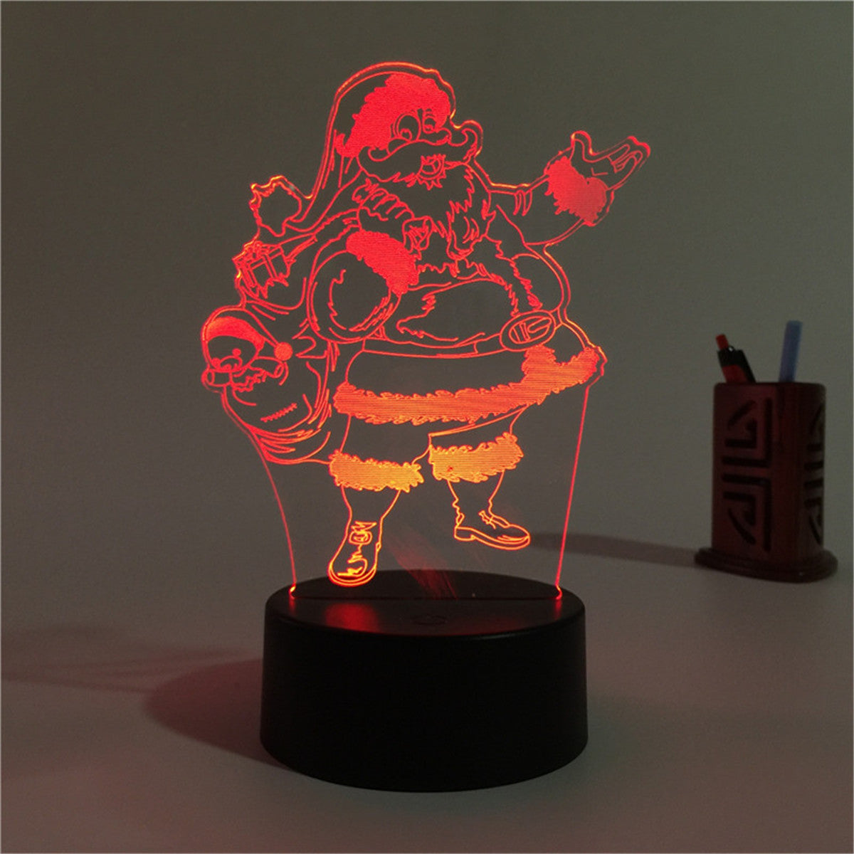 Christmas 3D table lamp colorful touch acrylic atmosphere light