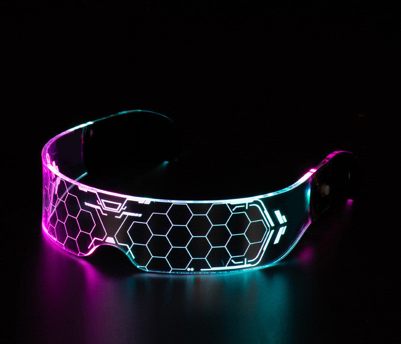 LED Luminous Glasses Party Bar Disco Punk Glasses