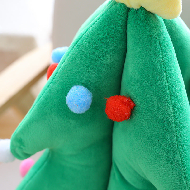 Plush Glowing Music Christmas Tree Pillow