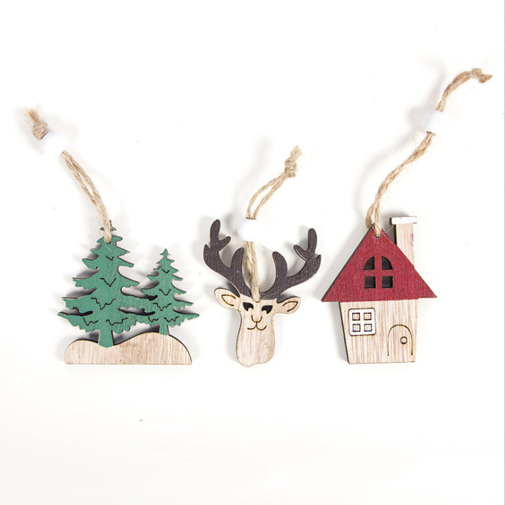 Christmas Creative Wooden Tree Decoration Pendant