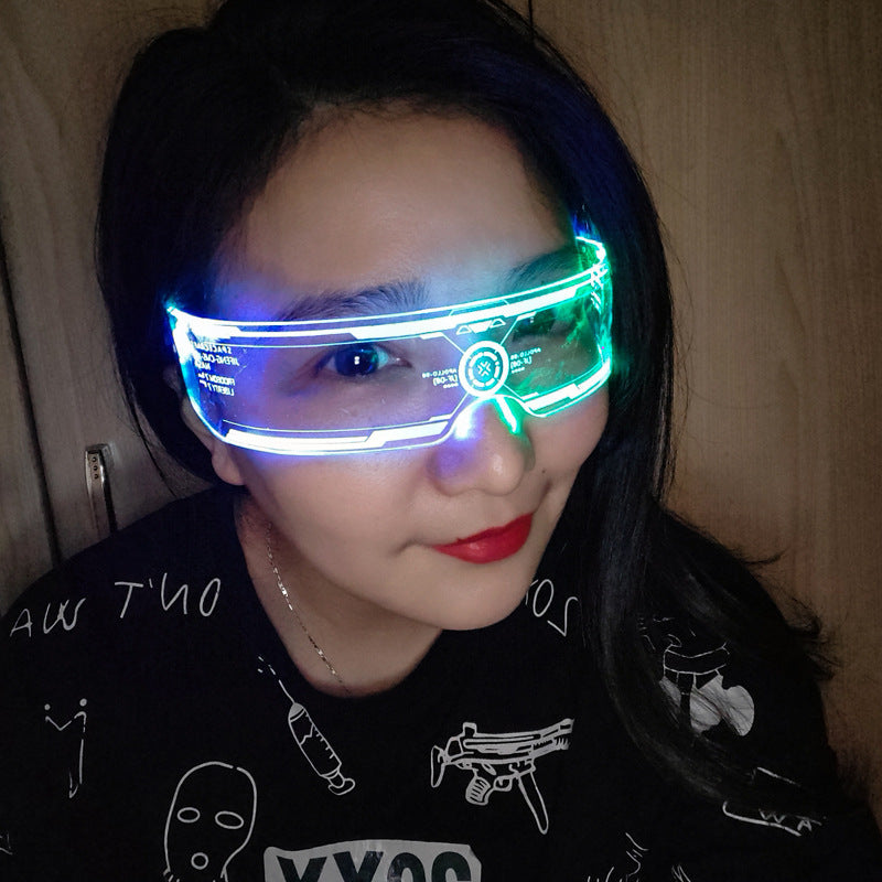 LED Luminous Glasses Party Bar Disco Punk Glasses