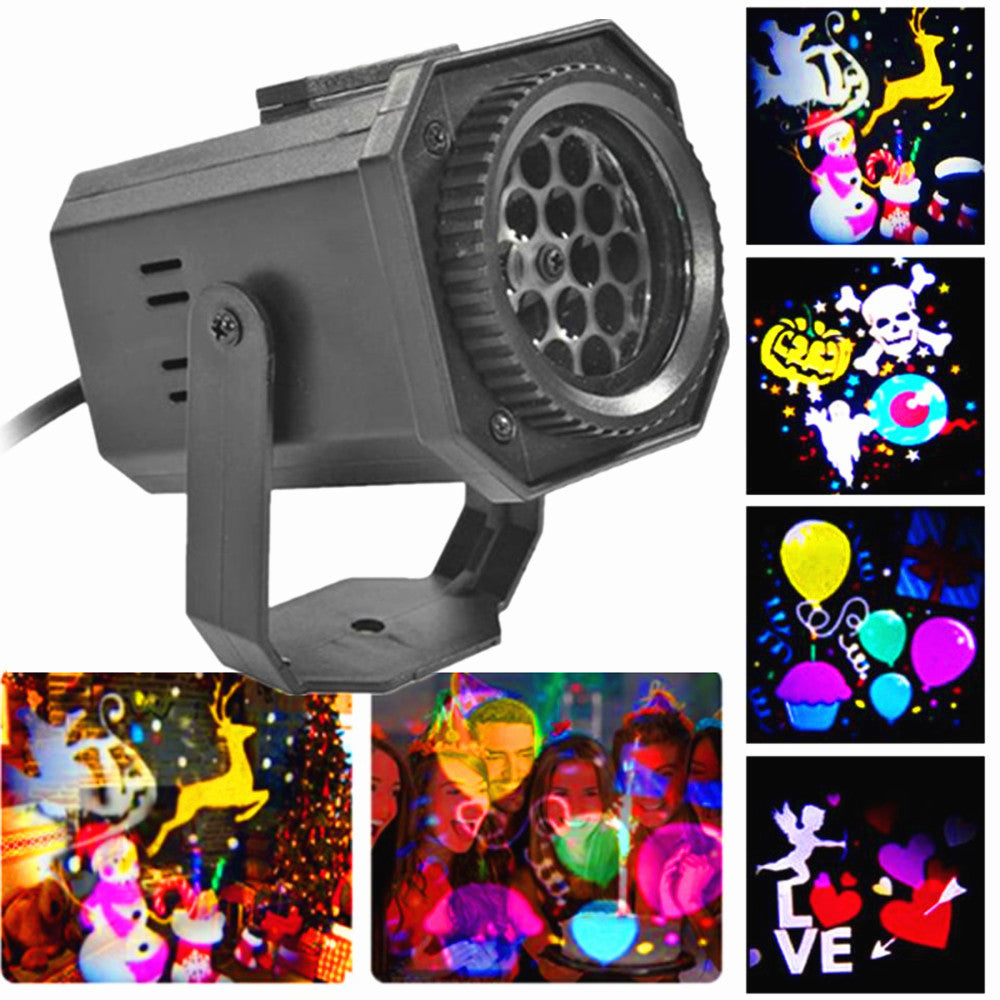 Colorful rotating laser stage light