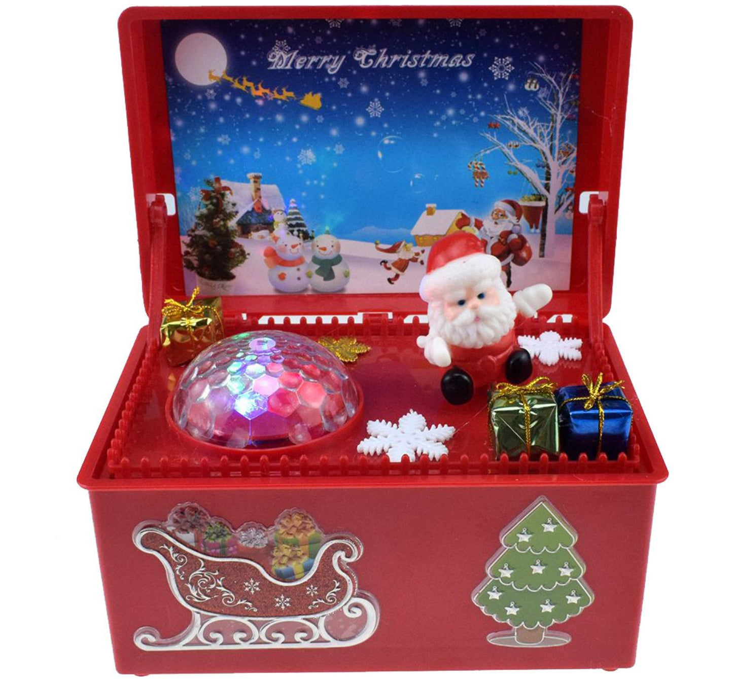 Electric lift Christmas music gift box