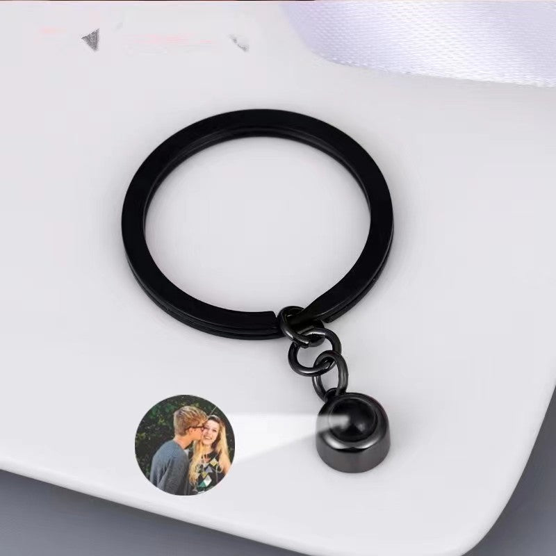 Personalized Photo Projection Key Chain Simple Custom