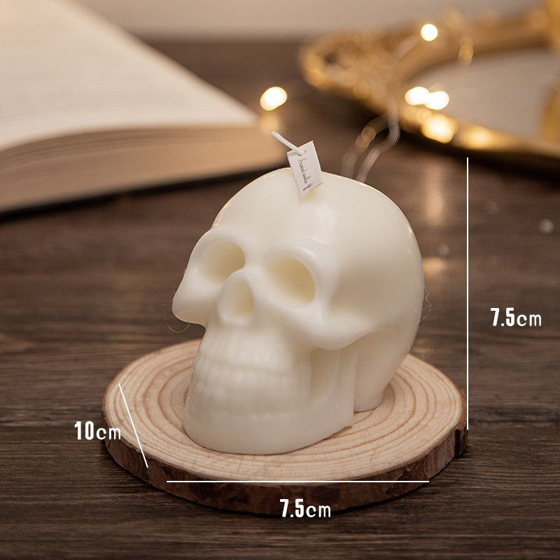 Halloween Skull Aromatherapy Candle Handmade