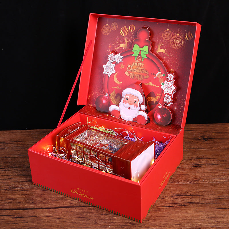 Girl's Heart Lantern Gift Box Raffia Starry Three-dimensional Gift Box