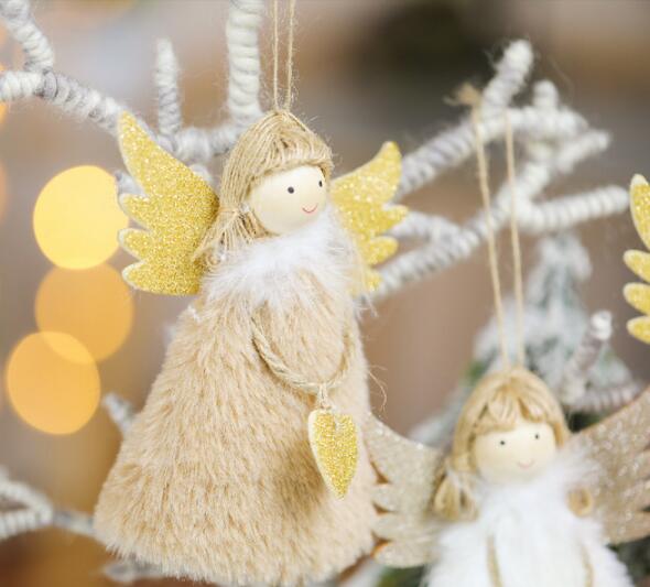 New Year 2021 Christmas Angel Doll Merry Christmas Decorations for Home