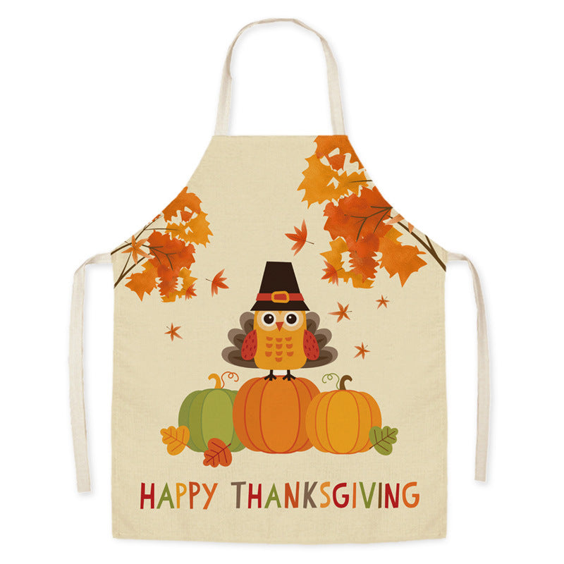 Thanksgiving Apron Turkey Pumpkin Creative Kitchen