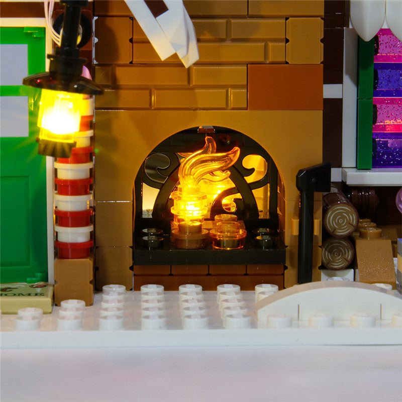 LED String Light for Building Block Gingerbread House