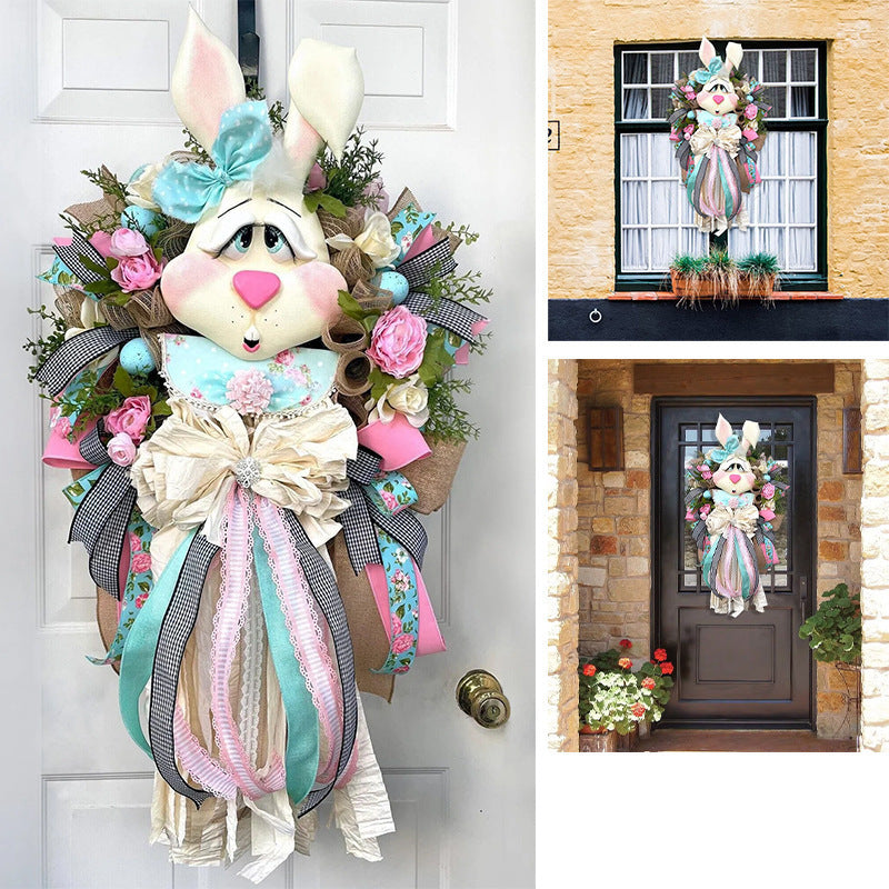 Easter Bunny Pendant Christmas Wreath Decoration