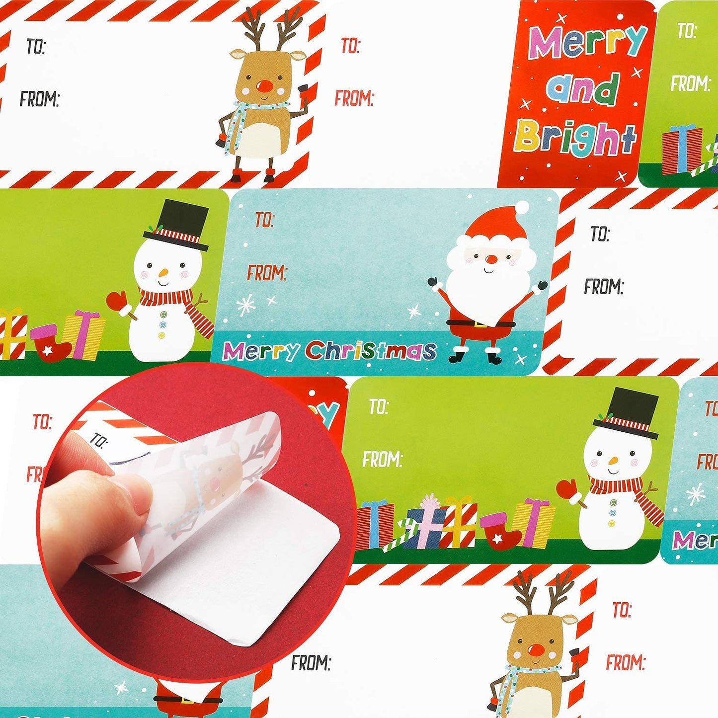 Fashion 1roll Sticker Christmas Decoration Gift Series