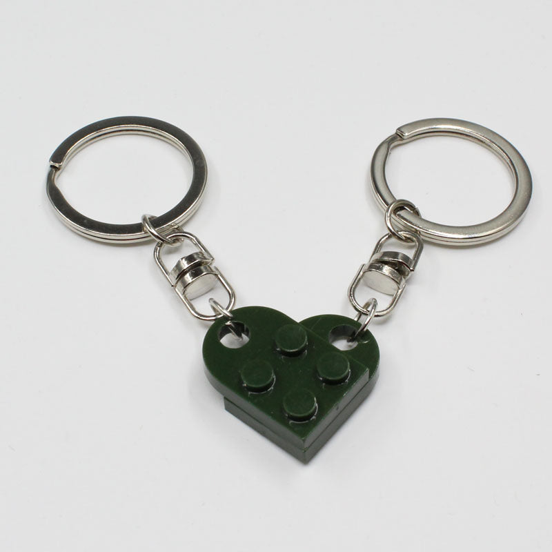 New Heart Key Chain Valentines Day Gift Split Key