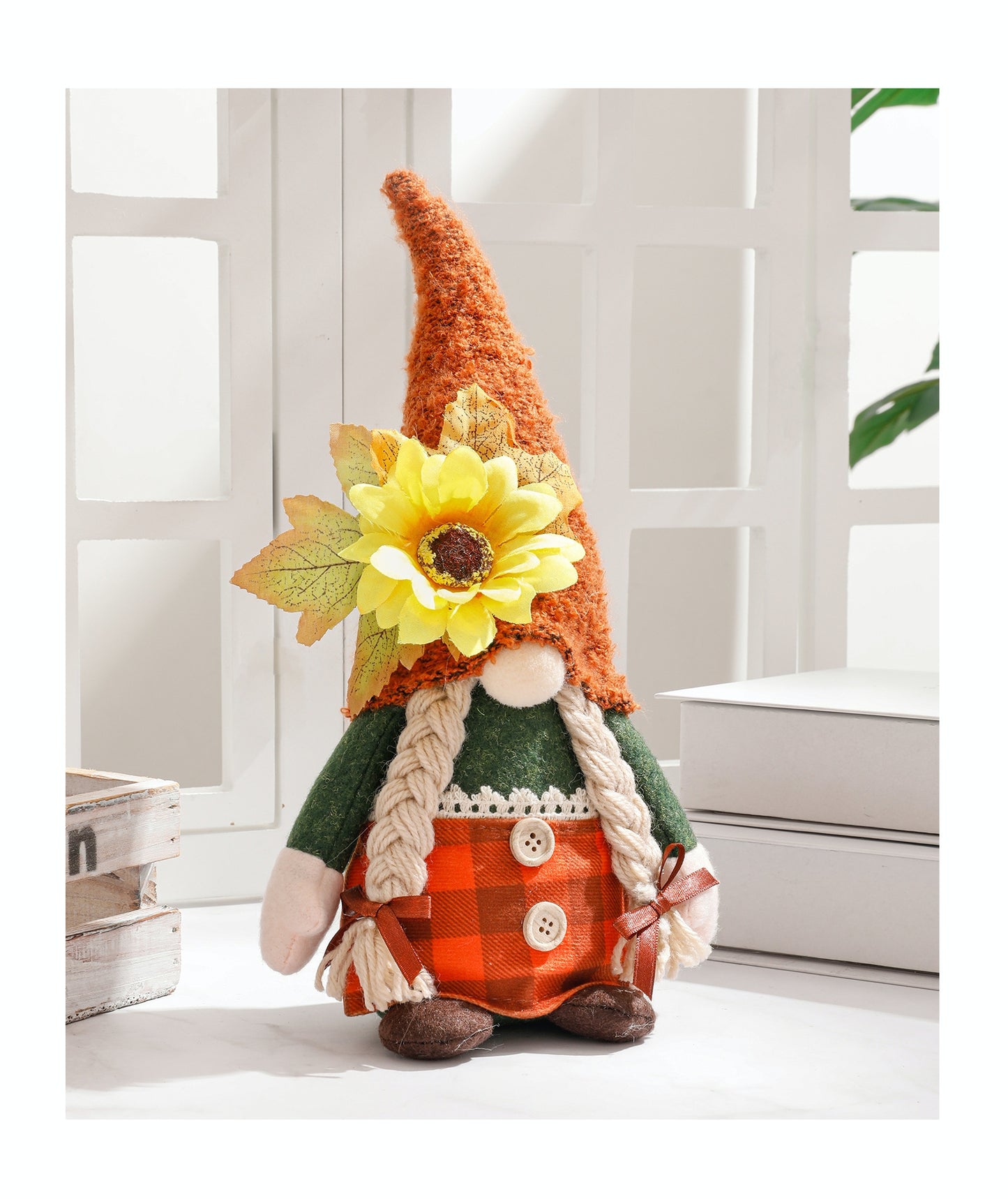 New Harvest Festival Sunflower Rudolf Thanksgiving Day Faceless Doll