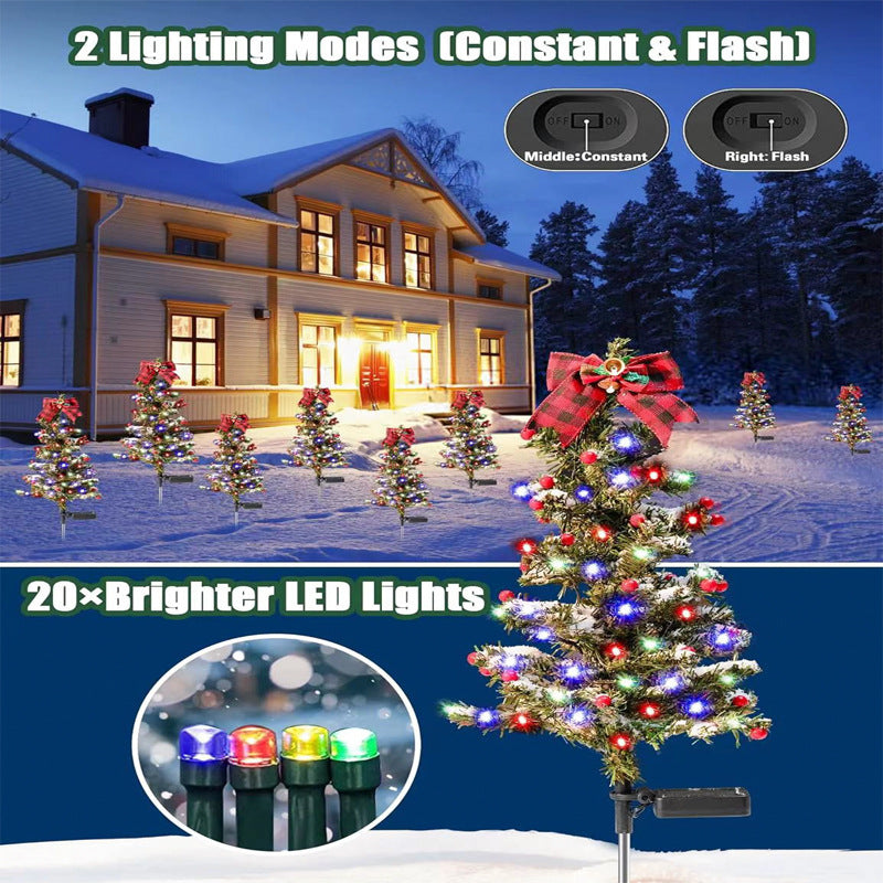 Waterproof Outdoor Christmas Decorations Solar Christmas Tree