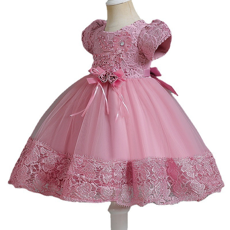 Girl's 1st Birthday Puffy Princess Dress