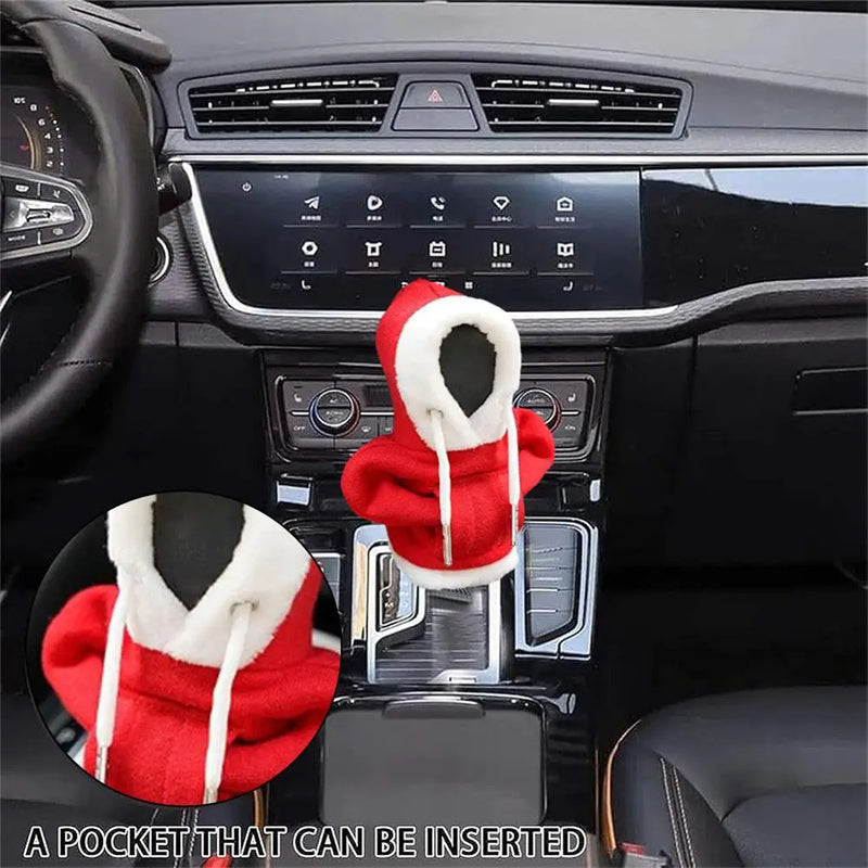 Christmas Hoodie Car Gearshift Cover Christmas Decor