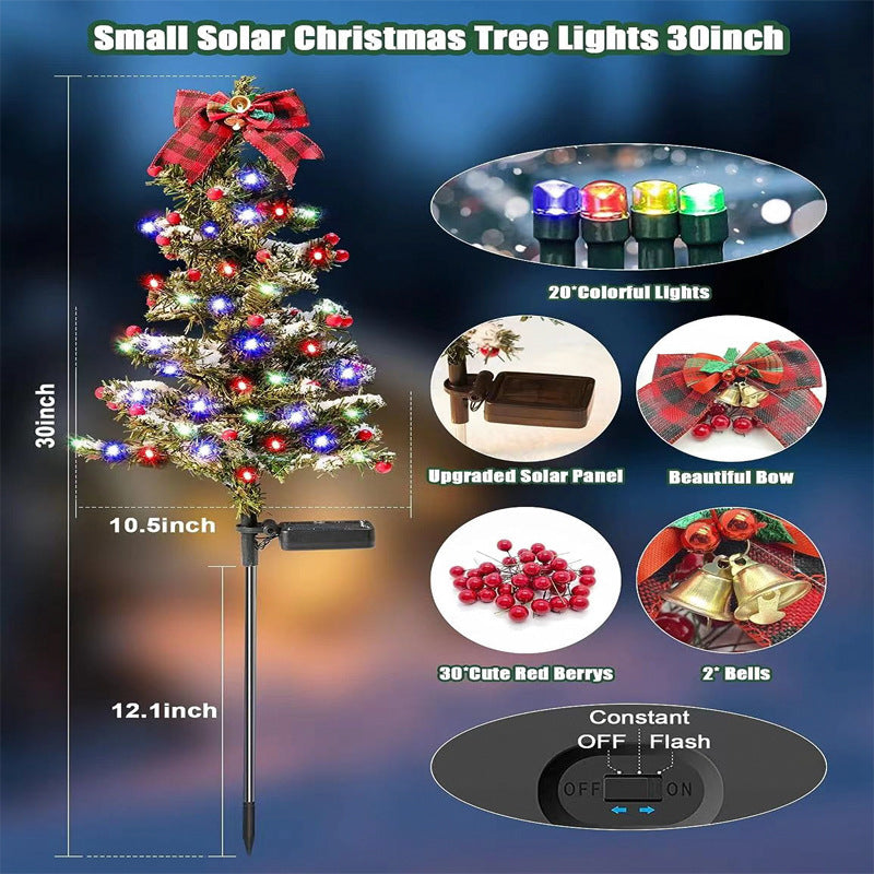 Waterproof Outdoor Christmas Decorations Solar Christmas Tree