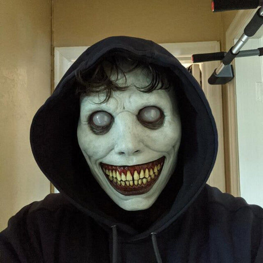 Halloween Scary White Eyed Demon Mask