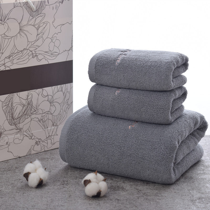Fashion Pure Cotton Bath Towel Gift Set High-end Couple Adult Towel
