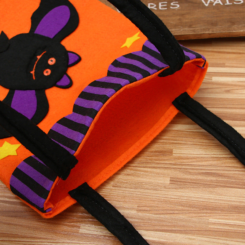 Halloween Decoration Pumpkin Nonwoven Candy Bag