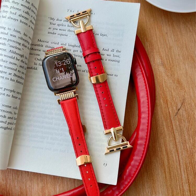 Leather Wristband New Year Red Girl