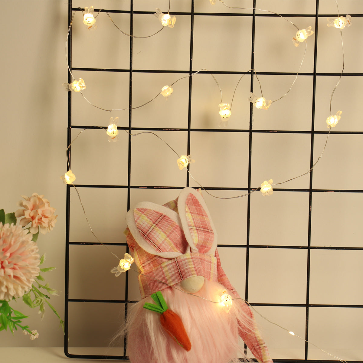 Easter LED Bunny String Lights Fairy Light Happy Easter Gifts Party