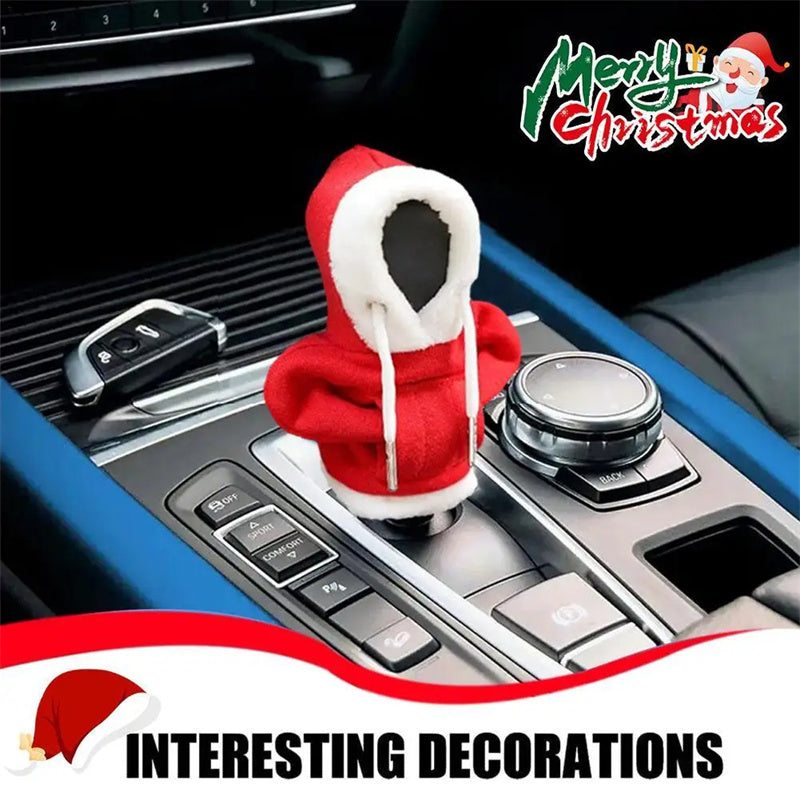 Christmas Hoodie Car Gearshift Cover Christmas Decor