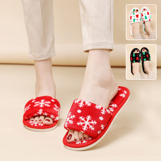 Christmas Tree Home Slippers Fashion Floor Bedroom