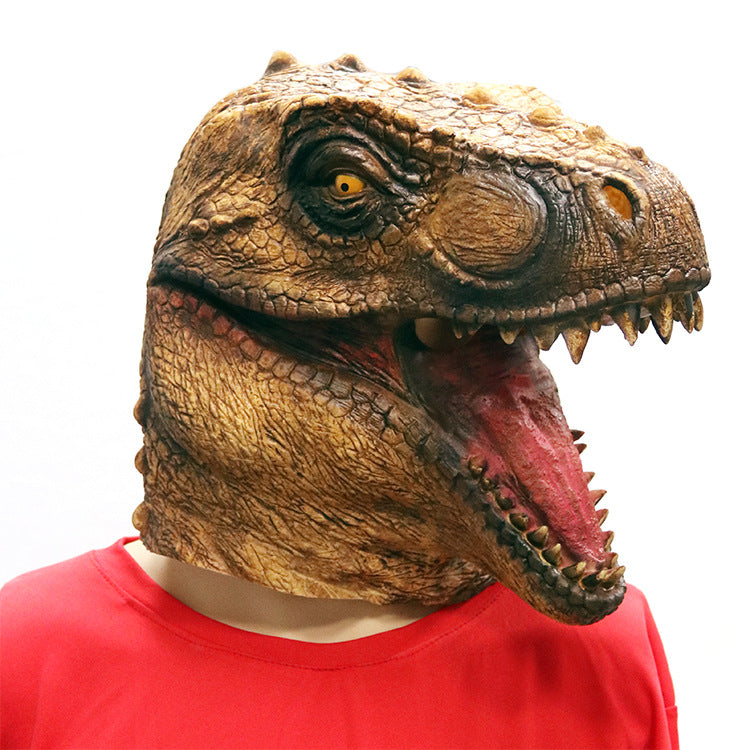 Dinosaur Mask Tyrannosaurus Rex Halloween Cosplay Costume Men Women Party Carnival Props Full Head Helmet