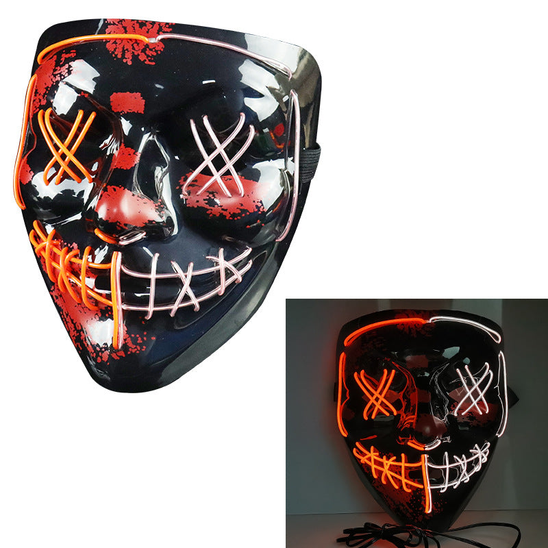 EL Halloween Colorful Mask Dance Equipment