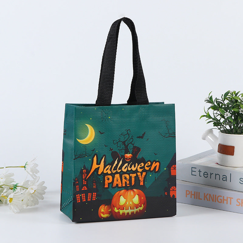 Halloween Three-dimensional Hot Pressing Color Printing Hand Bag