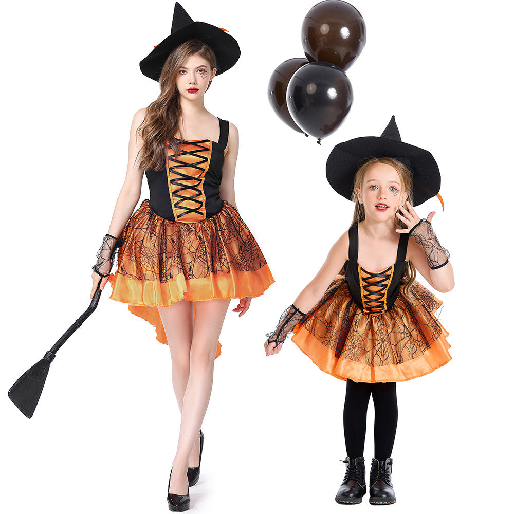 Halloween Costume Mesh Camisole Witch Multi-color Party