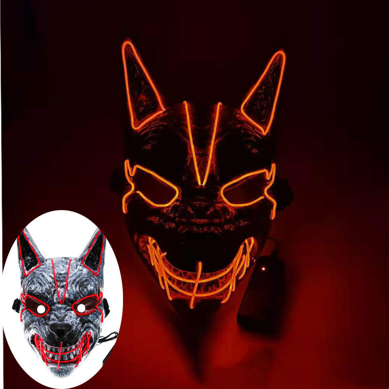 New Halloween LED Streamer Full Face Masks For Men And Women