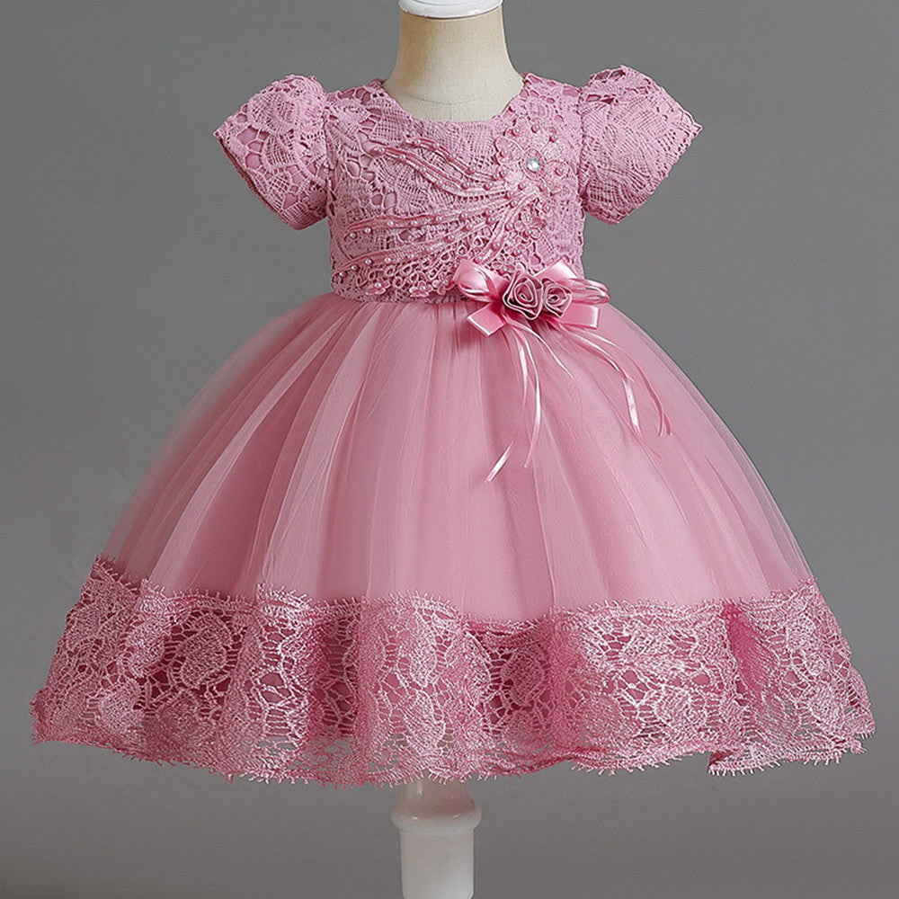 Girl's 1st Birthday Puffy Princess Dress