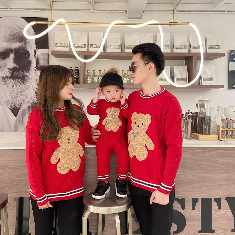 Romper New Year's Family Wear Sweater Family Wear