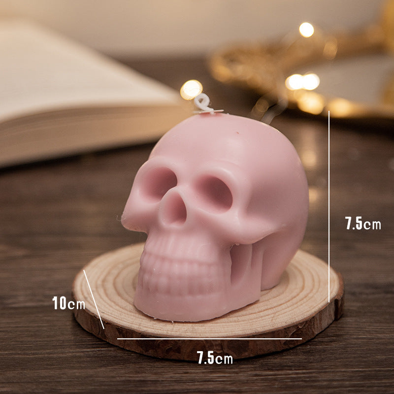 Halloween Skull Aromatherapy Candle Handmade