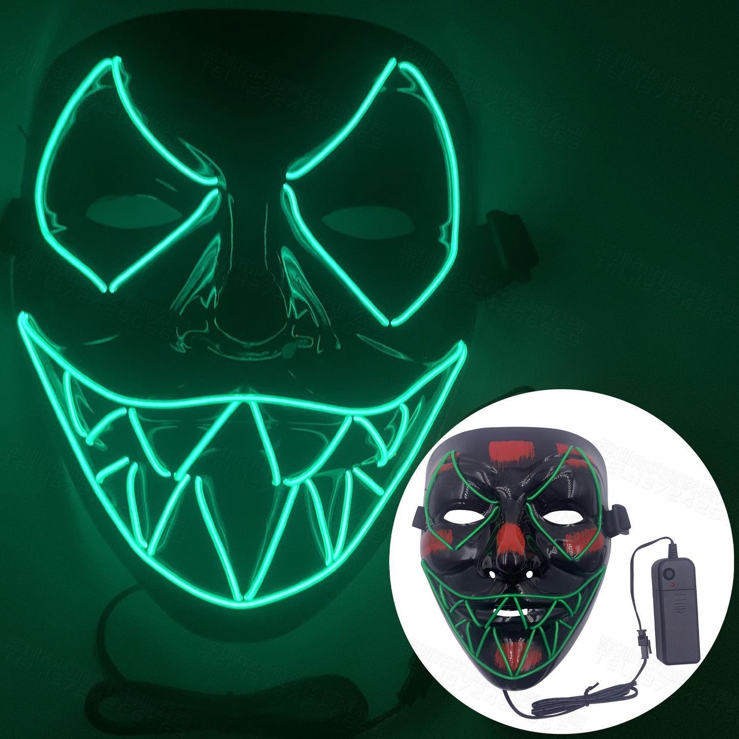 Halloween Pumpkin Head Scream Shining Mask