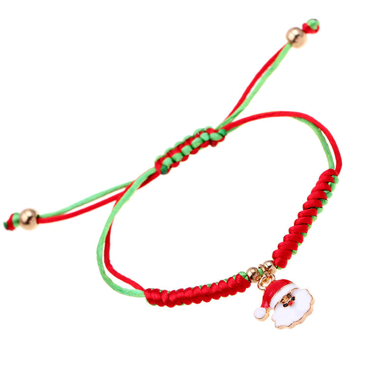 Santa Claus Knitting Bracelet For Holiday Gifts
